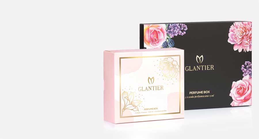 Zestawy prezentowe perfum Glantier, perfume box